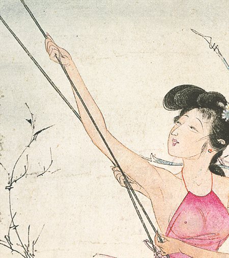 濮阳-胡也佛的仕女画和最知名的金瓶梅秘戏图